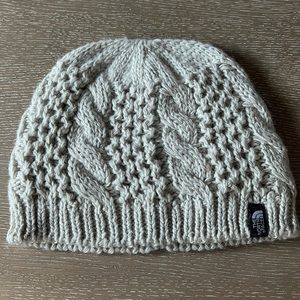 Grey North Face Beanie